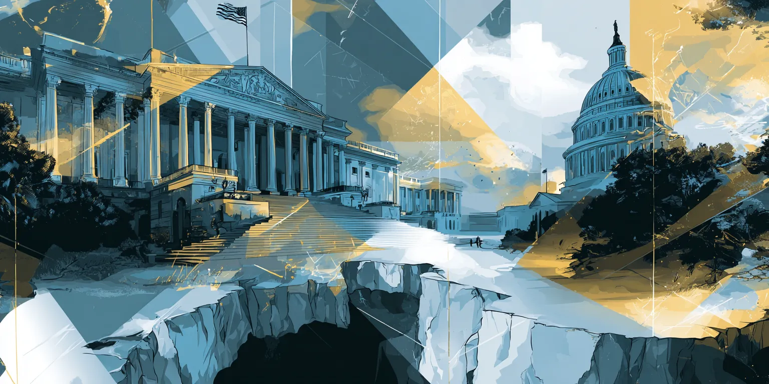 Flat vector illustration of nations shifting beneath a steady light from heaven, symbolizing God’s unshaken authority over the world.